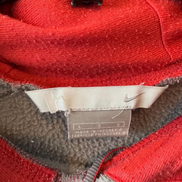 Grey Nike Y2K Fleece hoodie size L - Picture 3 of 4